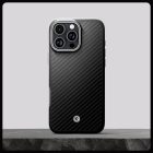 iPhone 16 Pro Max Tok - Spigen Enzo Aramid MagFit - Fekete-Ezüst
