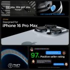 iPhone 16 Pro Max Tok - Spigen Enzo Aramid MagFit - Fekete