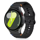 Samsung Galaxy Watch 4 / 5 / 5 Pro / 6 / 7 / FE Óraszíj - Tech-Protect Silicone Sport - Fekete
