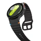 Samsung Galaxy Watch 4 / 5 / 5 Pro / 6 / 7 / FE Óraszíj - Tech-Protect Silicone Sport - Fekete
