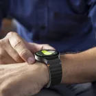 Samsung Galaxy Watch 4 / 5 / 5 Pro / 6 / 7 / FE Óraszíj - Tech-Protect Silicone Sport - Fekete