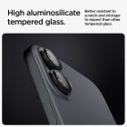 iPhone 16 / 16 Plus Lencsevédő - Spigen Glas.tR EZ Fit Optik Pro - Fekete x 2 db