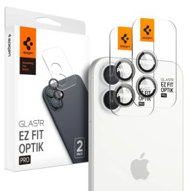   iPhone 16 / 16 Plus Lencsevédő - Spigen Glas.tR EZ Fit Optik Pro x 2 db