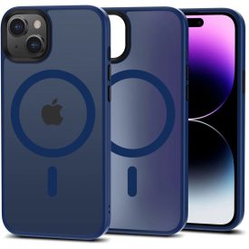 iPhone 15 Plus Tok - Tech-Protect MagMat MagSafe - Kék iPhone 15 Plus Tok - Tech-Protect MagMat MagSafe - Kék