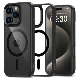   iPhone 16 Pro Tok - Tech-Protect MagMat MagSafe - Átlátszó-Fekete