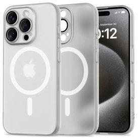 iPhone 16 Pro Max Tok - Tech-Protect MagSlim MagSafe - Matt-Fehér   iPhone 16 Pro Max Tok - Tech-Protect MagSlim MagSafe - Matt-Fehér