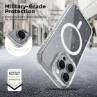 iPhone 16 Pro Max Tok - Tech-Protect FlexAir Hybrid MagSafe - Átlátszó-Csillogó