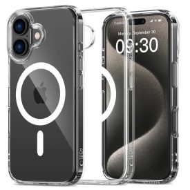iPhone 16 Plus Tok - Tech-Protect FlexAir Hybrid MagSafe - Átlátszó   iPhone 16 Plus Tok - Tech-Protect FlexAir Hybrid MagSafe - Átlátszó