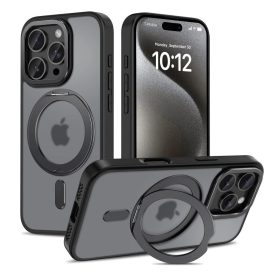 iPhone 16 Pro Max Tok - Tech-Protect MagRing MagSafe - Fekete   iPhone 16 Pro Max Tok - Tech-Protect MagRing MagSafe - Fekete