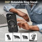 iPhone 16 Pro Max Tok - Tech-Protect MagRing MagSafe - Fekete