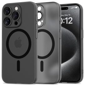 iPhone 15 Pro Tok - Tech-Protect MagSlim MagSafe - Matt-Fekete   iPhone 15 Pro Tok - Tech-Protect MagSlim MagSafe - Matt-Fekete
