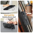 iPhone 15 Tok - Tech-Protect MagStand MagSafe - Matt-Fekete