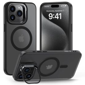 iPhone 15 Pro Tok - Tech-Protect MagStand MagSafe - Matt-Fekete   iPhone 15 Pro Tok - Tech-Protect MagStand MagSafe - Matt-Fekete