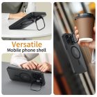 iPhone 15 Pro Tok - Tech-Protect MagStand MagSafe - Matt-Fekete