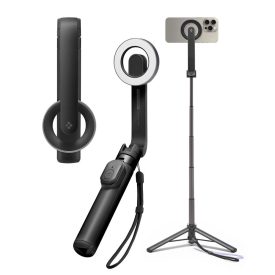 Spigen S571W MagSafe Bluetooth Szelfibot / Állvány - Fekete   Spigen S571W MagSafe Bluetooth Szelfibot / Állvány - Fekete