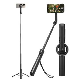 Spigen S580W MagSafe Bluetooth Szelfibot / Állvány - Fekete   Spigen S580W MagSafe Bluetooth Szelfibot / Állvány - Fekete