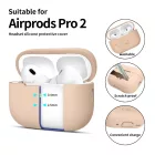 AirPods Pro 1 / 2 Tok - Tech-Protect Silicone - Bézs