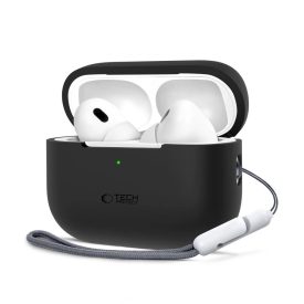 AirPods Pro 1 / 2 Tok - Tech-Protect Silicone - Fekete AirPods Pro 1 / 2 Tok - Tech-Protect Silicone - Fekete