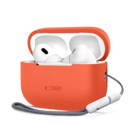 AirPods Pro 1 / 2 Tok - Tech-Protect Silicone - Narancs AirPods Pro 1 / 2 Tok - Tech-Protect Silicone - Narancs