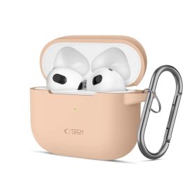 AirPods 3 Tok - Tech-Protect Silicone Hook - Bézs AirPods 3 Tok - Tech-Protect Silicone Hook - Bézs
