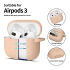 AirPods 3 Tok - Tech-Protect Silicone Hook - Bézs