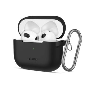 AirPods 3 Tok - Tech-Protect Silicone Hook - Fekete AirPods 3 Tok - Tech-Protect Silicone Hook - Fekete