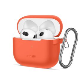 AirPods 3 Tok - Tech-Protect Silicone Hook - Narancs AirPods 3 Tok - Tech-Protect Silicone Hook - Narancs