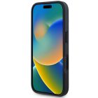 iPhone 16 Tok - AMG Leather Debossed Lines - Fekete