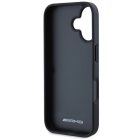 iPhone 16 Tok - AMG Leather Debossed Lines - Fekete