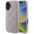 iPhone 16 Tok - Guess Quilted Metal Logo - Pink