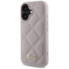 iPhone 16 Tok - Guess Quilted Metal Logo - Pink