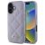 iPhone 16 Tok - Guess Quilted Metal Logo - Lila