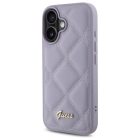 iPhone 16 Tok - Guess Quilted Metal Logo - Lila