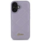 iPhone 16 Tok - Guess Quilted Metal Logo - Lila