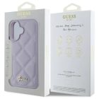 iPhone 16 Tok - Guess Quilted Metal Logo - Lila