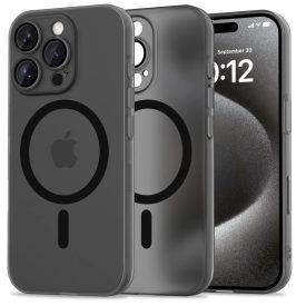 iPhone 16 Pro Max Tok - Tech-Protect MagSlim MagSafe - Matt-Fekete   iPhone 16 Pro Max Tok - Tech-Protect MagSlim MagSafe - Matt-Fekete
