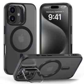 iPhone 16 Tok - Tech-Protect MagStand MagSafe - Matt-Fekete iPhone 16 Tok - Tech-Protect MagStand MagSafe - Matt-Fekete