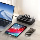 Tech-Protect PC6X6 Hosszabbító Elosztó - 6x AC + 3x USB-A + 3x USB-C 2m - Fekete