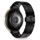 Samsung Galaxy Watch 4 / 5 / 5 Pro / 6 / 7 / FE Szíj - Tech-Protect Stainless Line - Fekete
