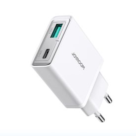 Joyroom JR-TCF14 Hálózati Töltő 20W - USB-A + USB-C - Fehér   Joyroom JR-TCF14 Hálózati Töltő 20W - USB-A + USB-C - Fehér