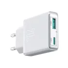 Joyroom JR-TCF14 Hálózati Töltő 20W - USB-A + USB-C - Fehér