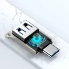 Joyroom S-H151 USB-C - USB-A OTG Adapter - Ezüst
