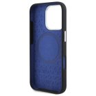 iPhone 16 Pro Tok - Mercedes Silicone Blue Stripe MagSafe - Fekete