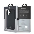 iPhone 16 Tok - Mercedes Textured And Plain Leather MagSafe - Fekete