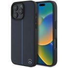 iPhone 16 Pro Max Tok - Mercedes MB Blue Line Leather MagSafe - Kék