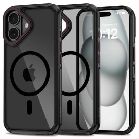 iPhone 16 Tok - Tech-Protect MagHybrid MagSafe - Fekete iPhone 16 Tok - Tech-Protect MagHybrid MagSafe - Fekete