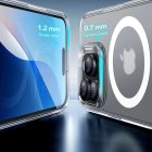 iPhone 16 Pro Tok és Kijelzővédő Szett - ESR Classic Hybrid Halolock - Áttetsző-Fehér