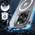 iPhone 16 Pro Max Tok és Kijelzővédő Szett - ESR Classic Hybrid Halolock - Áttetsző-Fehér