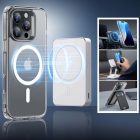 iPhone 16 Pro Max Tok és Kijelzővédő Szett - ESR Classic Hybrid Halolock - Áttetsző-Fehér