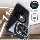 iPhone 16 Pro Max Tok és Kijelzővédő Szett - ESR Classic Hybrid Kickstand Halolock - Átlátszó-Fekete